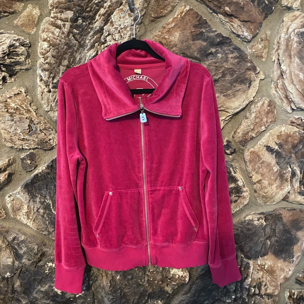 Michael Kors velour zip up